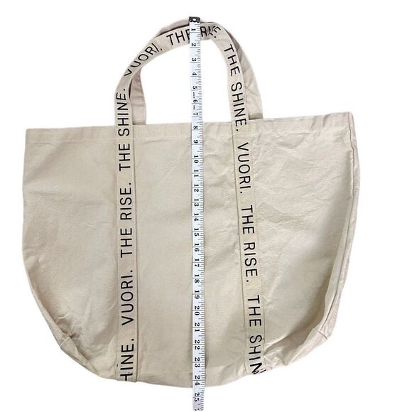 Vuori Limited Edition The Rise The Shine extra large canvas tote bag - Picture 4 of 5